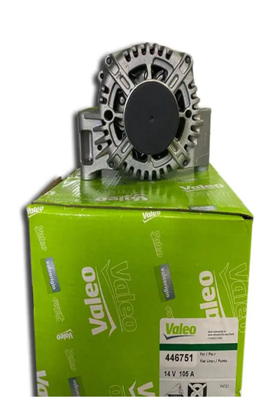 VALEO ALTERNATÖR ŞARJ DİNAMOSU 12V 105AH FIAT DOBLO 1.3CDTI/1.4 BENZİNLİ 2005...