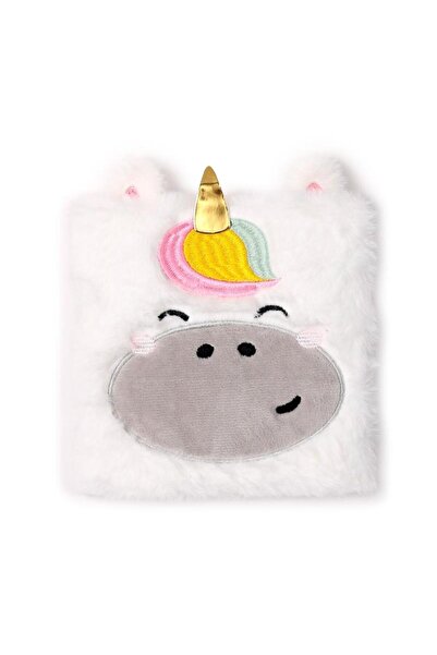 Puckator Caiet plusat/jurnal Adoramals Adoracorn, coperta pufoasa, cu design ...