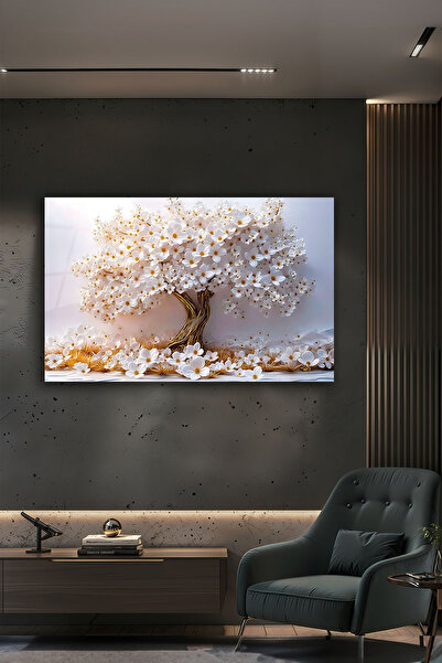 Parıltı Yayınları Pictură modernă 3D cu efect de Arborele Vieții, decor de pe...