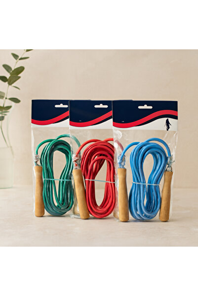 magicool Pvc Jump Rope with Wooden Handle 5 m - Colorful