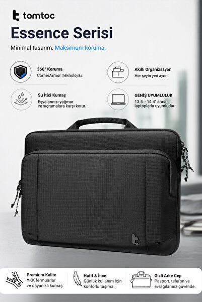 Tomtoc Essence A34 14 Inch Black MacBook Pro Case - A34D3D1