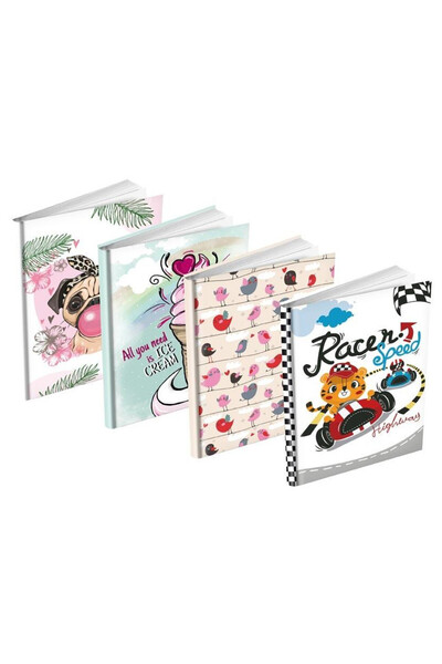 MFP Agenda 14x19cm coperta tare 60 file multicolor