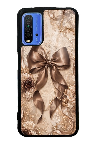 Spoyi حافظة هاتف لامعة بتصميم برونزي لؤلؤي لهاتف Xiaomi Redmi 9T