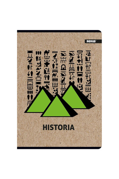 Beniamin Caiet tematic Historia A5, 58 foi, cu patratele, multicolor, 5 bucati