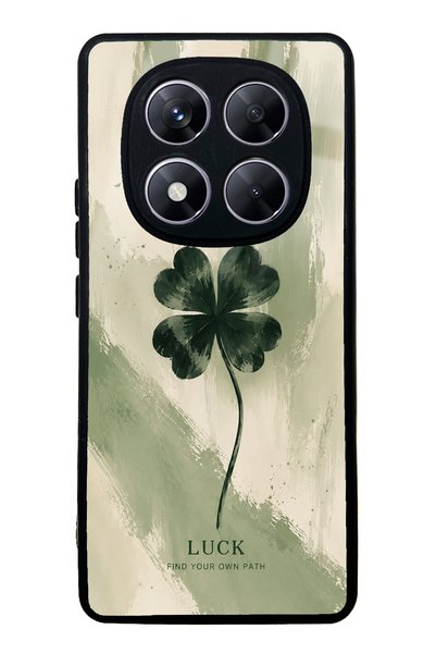 Spoyi Xiaomi Redmi Note 14 Pro 5g Lucky Sage Clover Design Glossy Phone Case