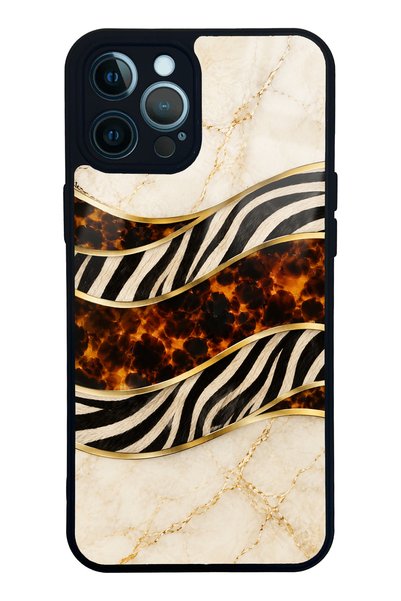 Spoyi iPhone 12 Pro Max Ivory Safari Design Glossy Phone Case