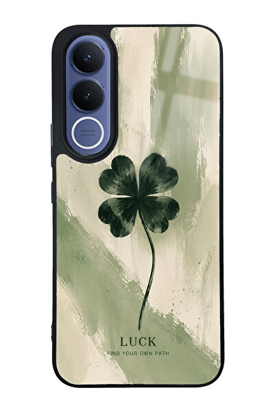 Spoyi Vivo V70 FE Lucky Sage Clover Tasarımlı Glossy Telefon Kılıfı