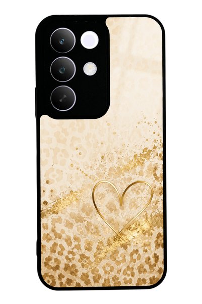 Spoyi Realme C85 Golden Heart Glow Design Glossy Phone Case