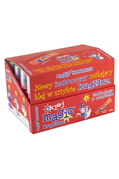 Kamaben Lipici in stick / lipici baton Magic Kuglarz colorat, cu efect de dis...