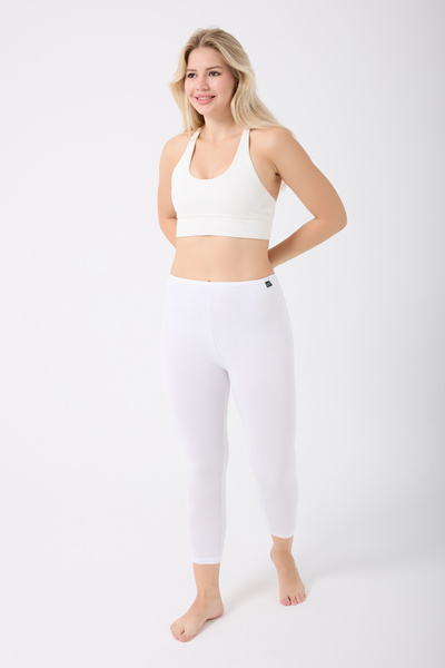 ELİT zümrüt Women's Combed Cotton Over-The-Heel Long Tights