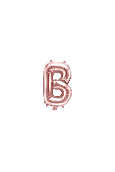 Baloane Vesele Balon Folie Litera B Rose Gold 40 cm LTR1-B
