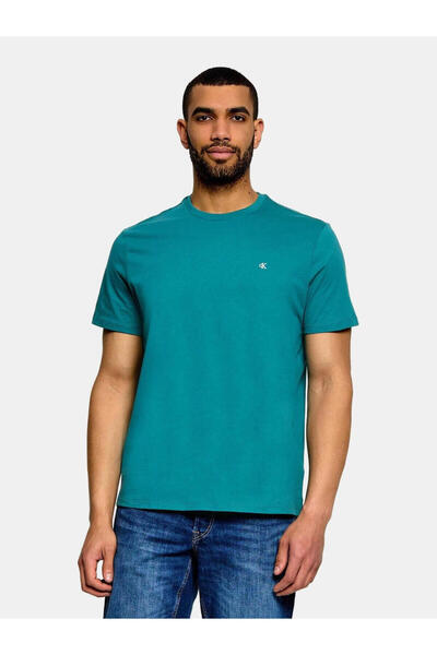 Calvin Klein SS CLASSIC MONOGRAM, 8ZU Μπλε Ανδρικό T-Shirt