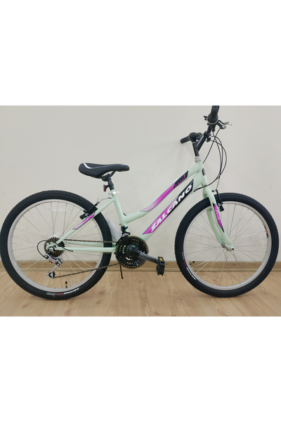 Salcano Excel Lady 26 Jant V-Fren Mint Yeşili Pembe Dağ Bisikleti