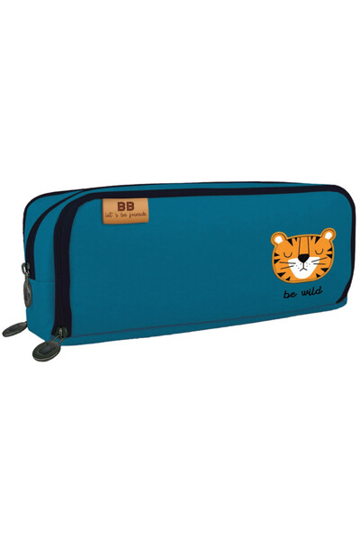 Interdruk Piornik 3-komorowy, Interdruk, cu naszywka animal, multicolor, 30x1...