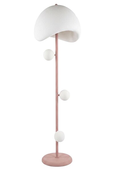 Avonni LM-7016-1040-PM-BBY Beyaz Boya Lambader E27 Metal Polyester H: 150 cm,...