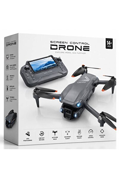 PeacHTec Peachtech AeroView X7 Ekran Kumandalı Katlanabilir Drone Çift Kamera...