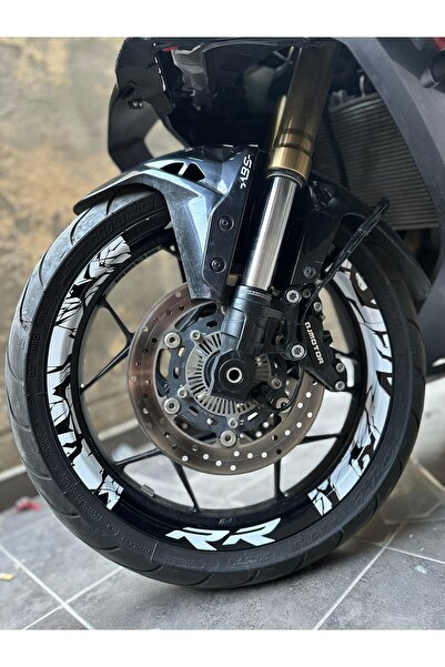 ARONA Motorcycle Half Rim Covering Patterned Rr Written Sticker Model