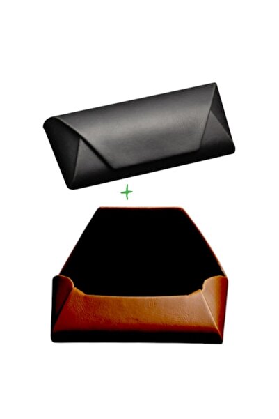 Next Toc ochelari maro + negru - 2 bucăți, piele ecologică, semirigid, model ...