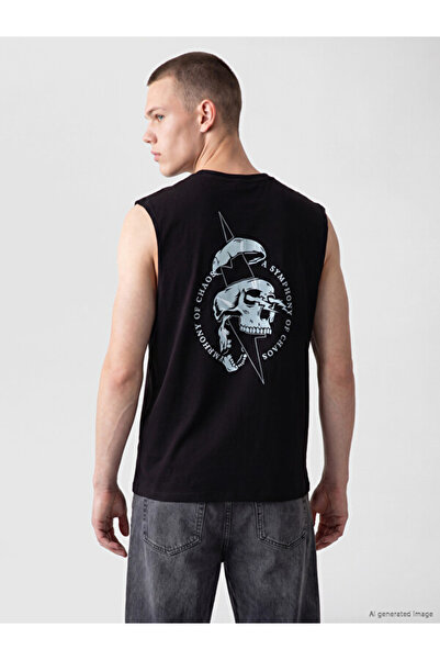 LC Waikiki Tricou fără mâneci pentru bărbați cu imprimeu Sparkly Choices Zero...
