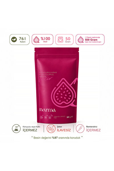 Narma İncir Dondurularak Kurutulmuş 50 Gr Freeze Dried Çıtır İncir Kuru Meyve...