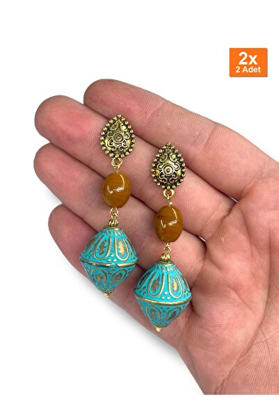 Bozhi أقراط مصنوعة يدويًا بتصميم خاص كهدية