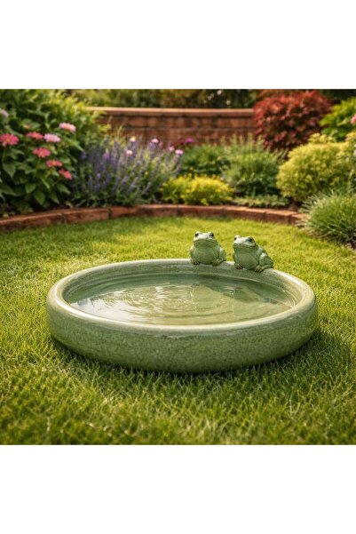 belavi Adăpătoare pentru Păsări și Insecte Belavi, Ceramică, Verde, Ø 30 cm, ...