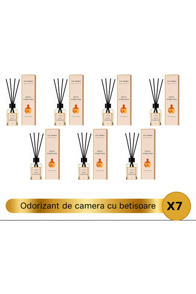 Eau Dubai Set 7x Difuzoare cu Parfum Aromatic pentru Camera, EAU DUBAI, Sweet...