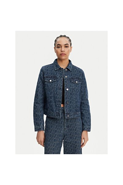 Armani Exchange Geacă de blugi pentru femei XW000556 AF12844 Albastru