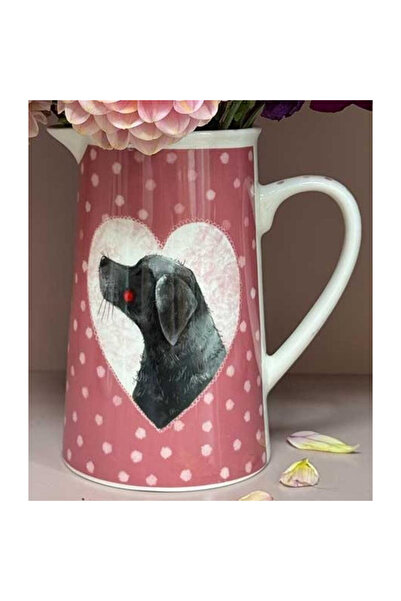 Alex Clark Cana/carafa din portelan Betty, new bone china, decor cu caine, mu...