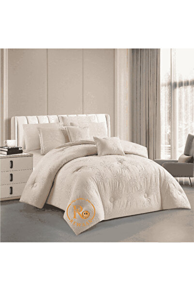 bo Rown Microfiber Engraved Double Bedding Set 8 Pieces (Nefren) - Luxurious ...