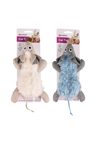 Flamingo Cat Rizzo Catnipli Fabric and Plush Mouse Cat Toy