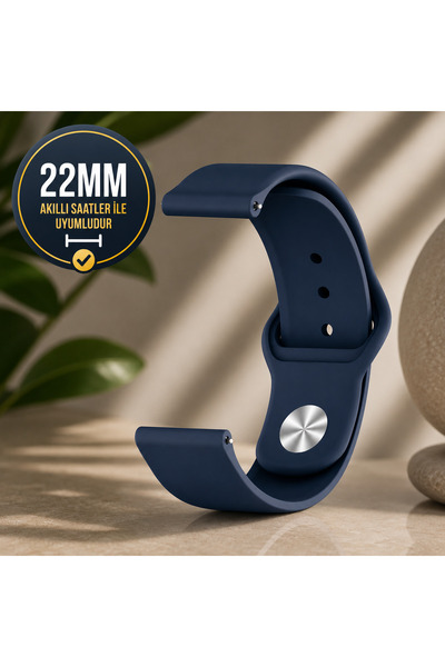 TechTrove Xiaomi Mi Watch Color Uyumlu 22mm Ayarlanabilir Spor Silikon Kordon