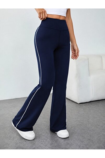 Wear Up Women's High Waist Long Diving Tights with Side Stripe Detail