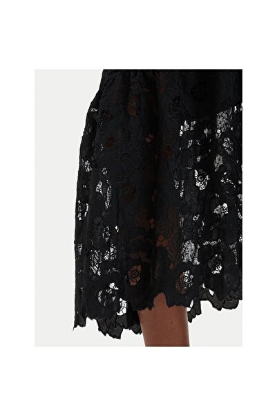 Guess Fustă midi de damă W6GD40W1882 Negru
