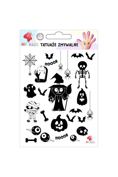 All4Kids Tatuaje temporare Halloween multicolor set