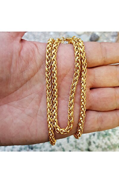 X-Lady Accessories Altın Renk Chavin Angelus Lufigo Unisex Erkek Çelik Zincir...