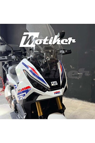 Motiker Honda X-ADV 750 Ön Kafa Laciver Kırmızı HRC Çizgi Tasarım Modeli