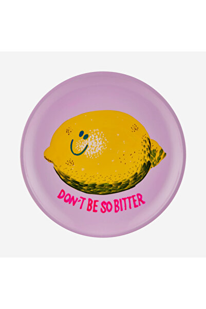 GIFT COMPANY Yellow Mango Tree Dont Be so Bitter Decorative Plate 15X2X15 cm