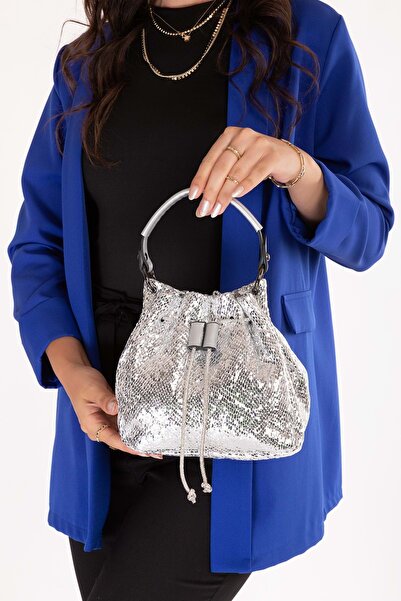 Gondol Women's Small Evening Dress Handbag Shb.2255 Silver