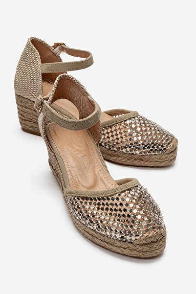 LuviShoes DRELIX Sandale cu toc cu pană pentru femei, din piele naturală, pie...