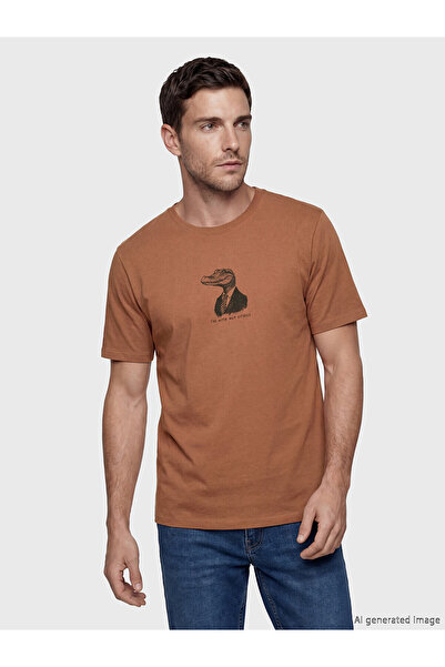 LC Waikiki Peak New Season Crew Neck Printed Men's T-Shirt