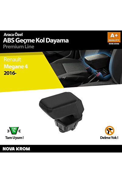 Nova Krom Renault Megane 4 Kol Dayama Kolçak Geçmeli ABS Siyah 2016-2020