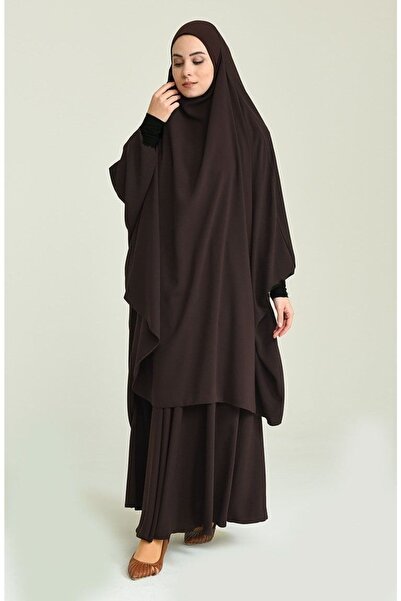 FLORA TEKSTİL 2 Piece Women's Summer Bed Sheet Hijab Top Piece Length