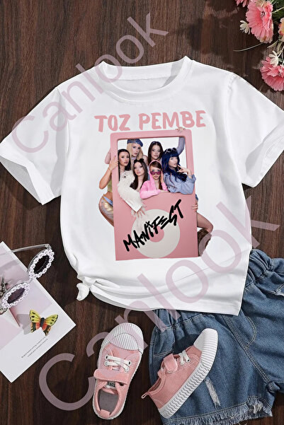 Canlook Manifest Toz Pembe Tasarım Baskılı Tişört