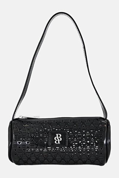 BADURA Women Brand Logo Shoulder Bag, Black