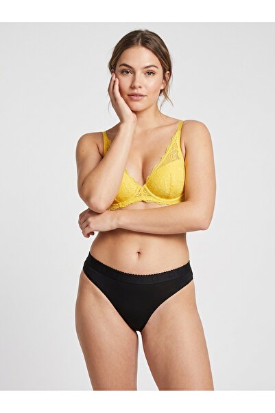 ELLE Women 3 Pieces Embroidered Logo Bikini Bottom, Multicolor