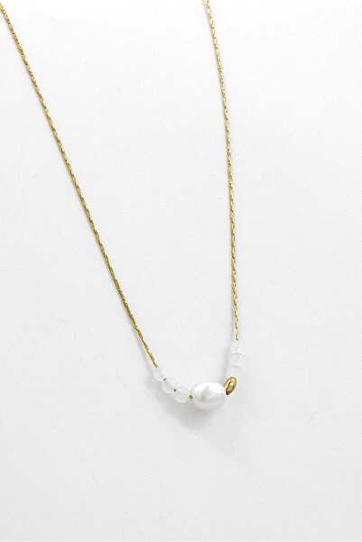 Casa Caracol Women Gold Plated Pearl Necklace, Gold