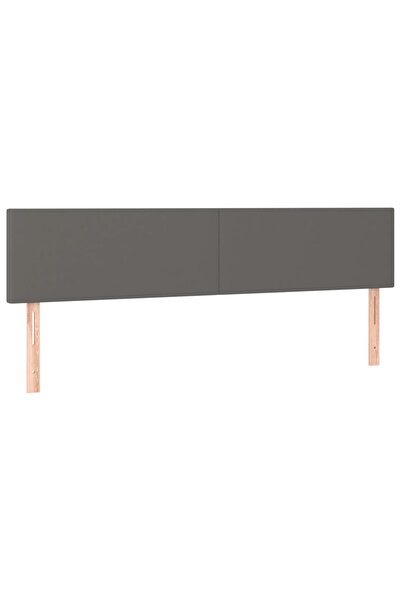 vidaxl Tăblii de pat, gri, 160x5x78/88 cm, piele ecologică