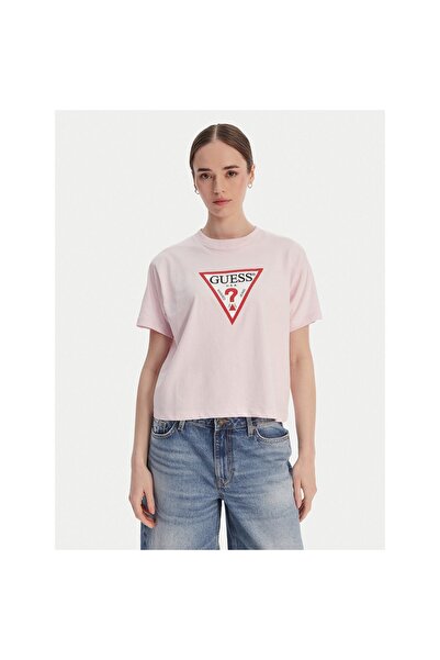 Guess Jeans Tricou de damă W4YI73K8HM0 Roz