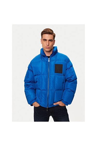 Armani Exchange Geacă de puf pentru bărbați 6DZB21 ZN4XZ Albastru